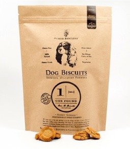 Ollie B. Biscuits: Sensitive Digestion Formula Dog Treats, Honey-Ginger Flavor (One Pound)